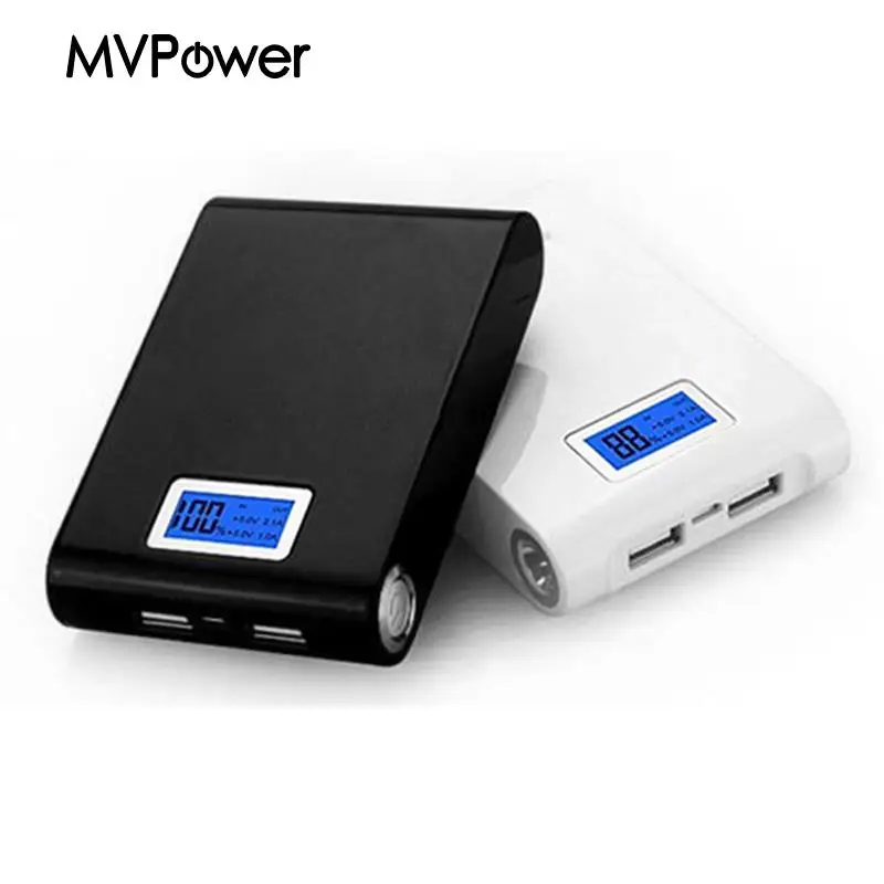 MV power Bank чехол с двойным зарядным устройством USB зарядка 4x18650 батарея ЖК-дисплей DIY Набор для смартфона Универсальный