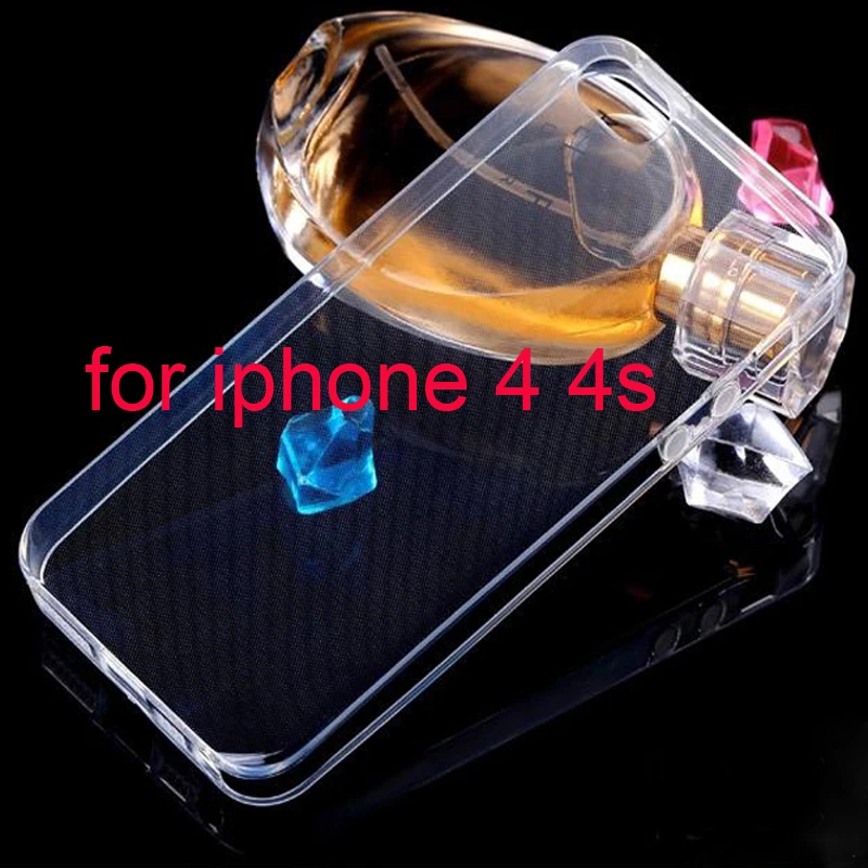 Силиконовый чехол для iphone 4S горячая Распродажа мягкий из ТПУ прозрачный гель apple 4