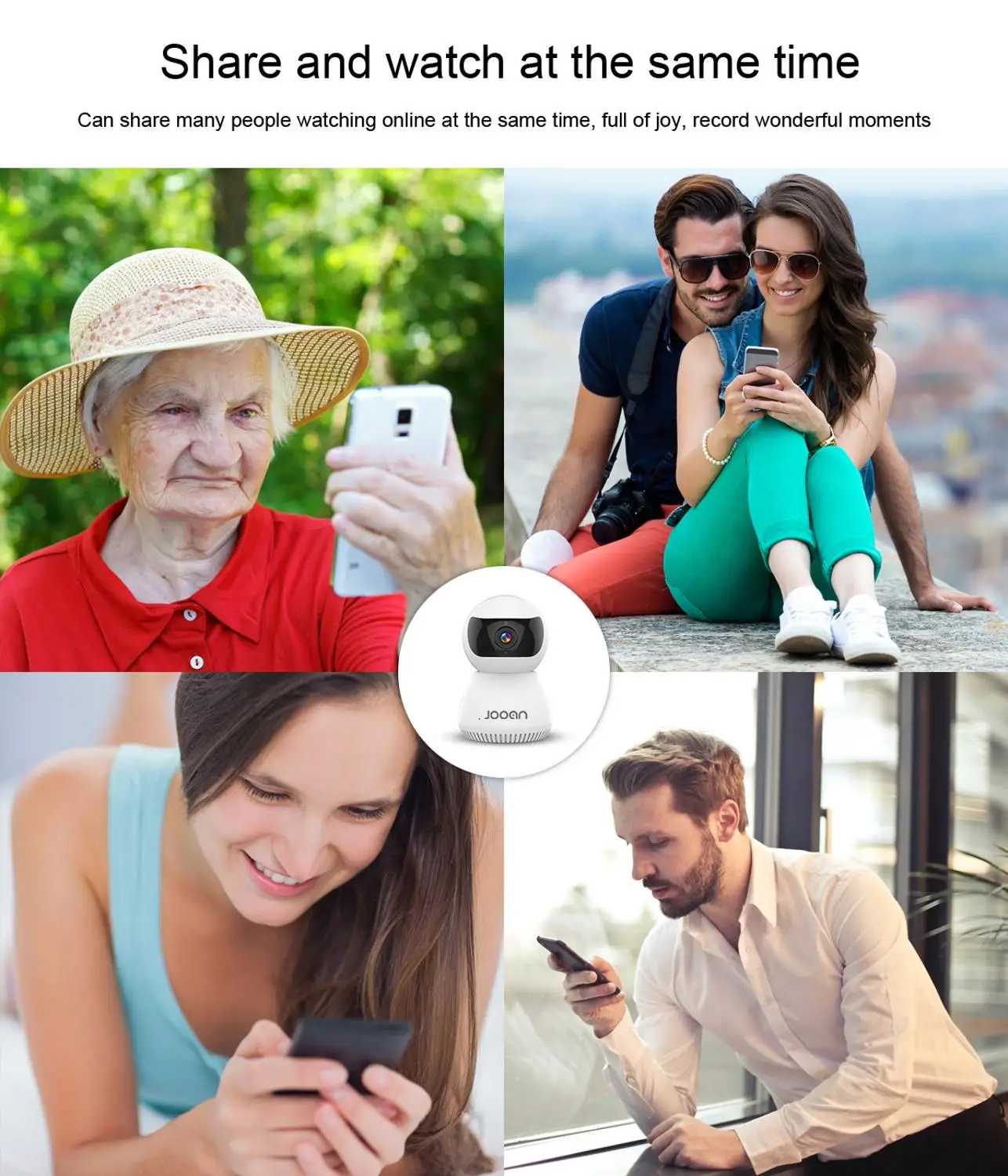 Jooan Wifi Камера 1080P проектор для домашнего ip камеры Wi Fi Ночное видение Смарт веб