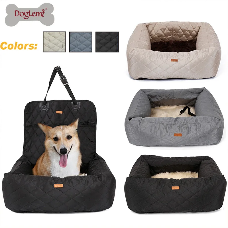 

dog house bed luxury designer dog car seat set for pets pet suppliers Funtional Pet Booster pet car seat cover Bed&Lounge
