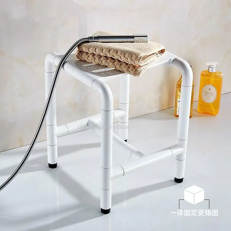 Стул для ванной из нержавеющей стали для пожилых людей, стул для туалета, барьер для инвалидов, антикоррозийный нескользящий стул для ванной