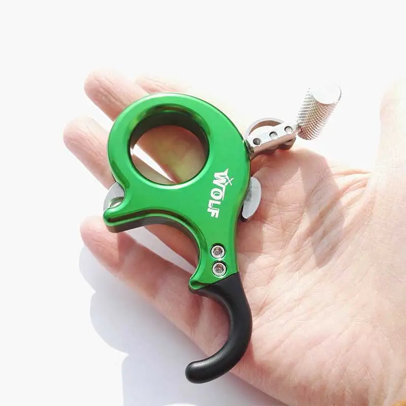Tiro com Arco Liberação do Gatilho Ajustável ao ar Composto Arco Liberação Aids 3 ou 4 Dedo Polegar Aperto Livre Caça Tiro Acessórios 1 pc 5 Liberação Aids 3 ou 4 Dedo Polegar