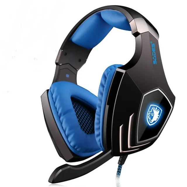  SADES A60 USB Virtual 7.1 Gaming Headset Wired Headphones Deep Bass Vibration Casque Headphone with
