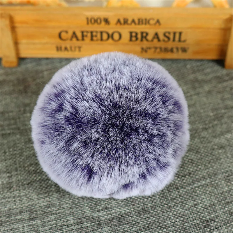 8CM Fluffy Ball Fur Pompom Key Chain Artificial Rabbit Keychain Women Car Bag Holder Ring Chaveiro Llaveros | Украшения и