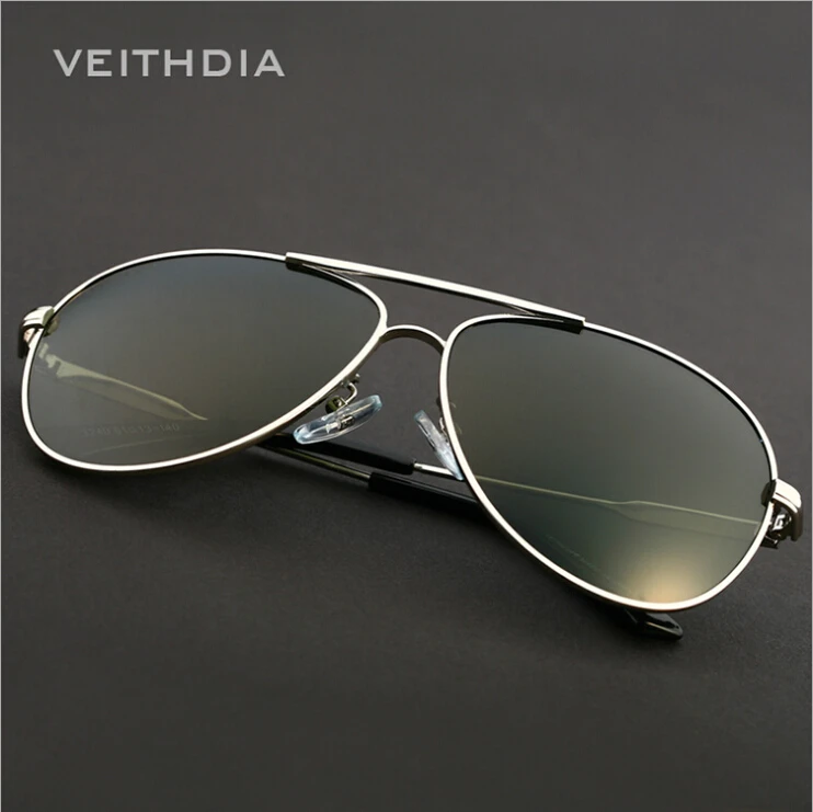 Мужские зеркальные солнцезащитные очки VEITHDIA классические брендовые