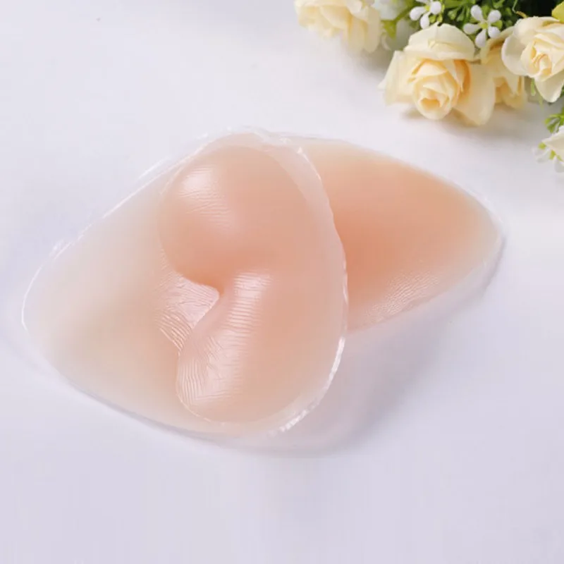 Women Sexy Silicone Bra Gel Invisible Inserts Push Up Bra Triangle Pads Enhancer Breast Pads Insert Breast 4