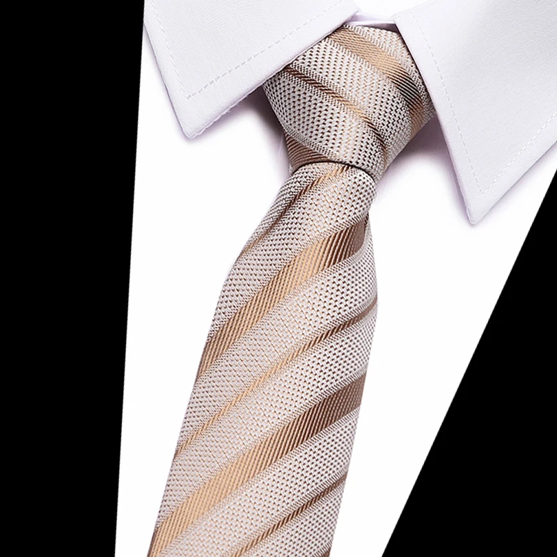 Фирменная Новинка Gravata золото полосатый принт синий шелковые галстуки для мужчин галстук 7,5 см свадебные галстуки s галстук Cravate