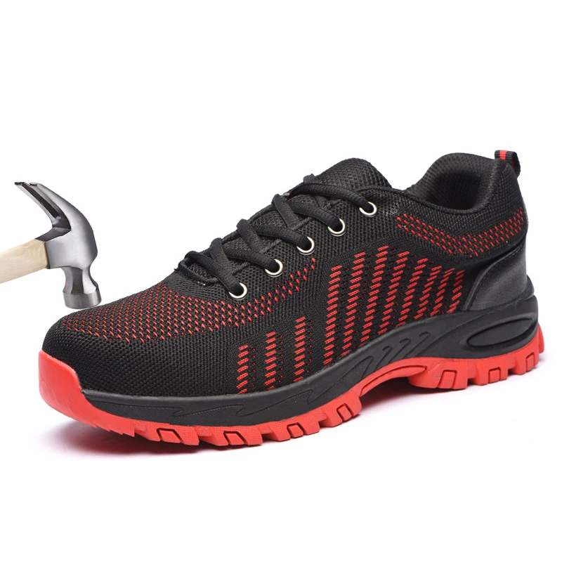

Breathable Steel toe Work Safety Shoes For Men Boots Ultra Anti-smashing Piercing Mens Sneakers Casual Sports Safty Shoes Labor