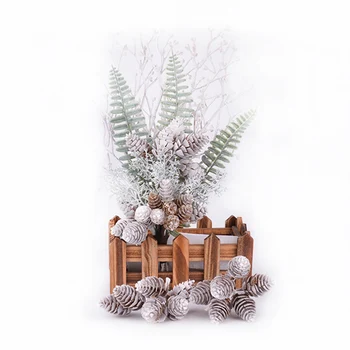 

Pine cone 6-10pcs artificial flower pineapple artificial grass Christmas wedding home decoration DIY scrapbook gift box