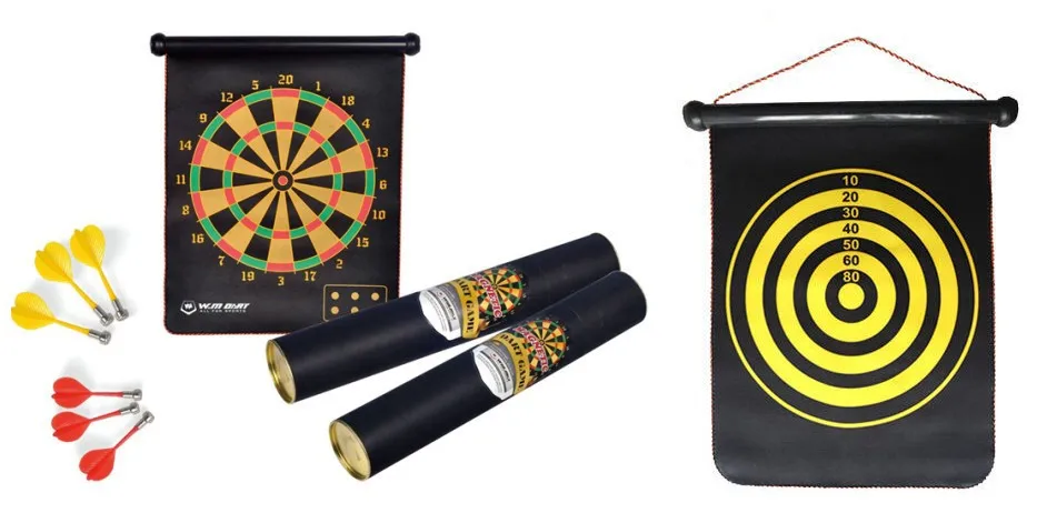 15 Double-side safety magnetic dart Magnetic Dart Board  with 4 Magnetic Darts for Children gift (4)