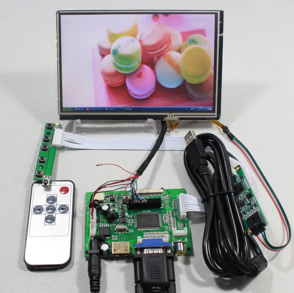bilder für HDMI VGA 2AV LCD controller board mit 7 zoll N070ICG LD1 39pin Reversal1280x800 IPS touch lcd bilder für HDMI VGA 2AV LCD controller board mit 7 zoll N070ICG LD1 39pin Reversal1280x800 IPS touch lcd