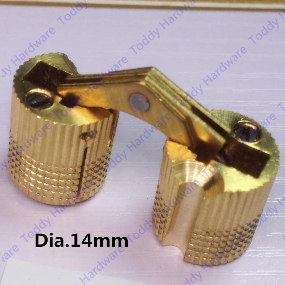 14mm Brass Invisible furniture hinge Hidden Hinges Barrel Hingein