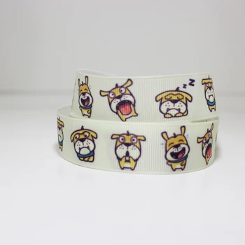 

50yards 7/8" 1" 1.5" 2" 3" 22mm 25mm 38mm 50mm 75mm dog printed grosgrain ribbon for headband hair bow hair tie dog collar