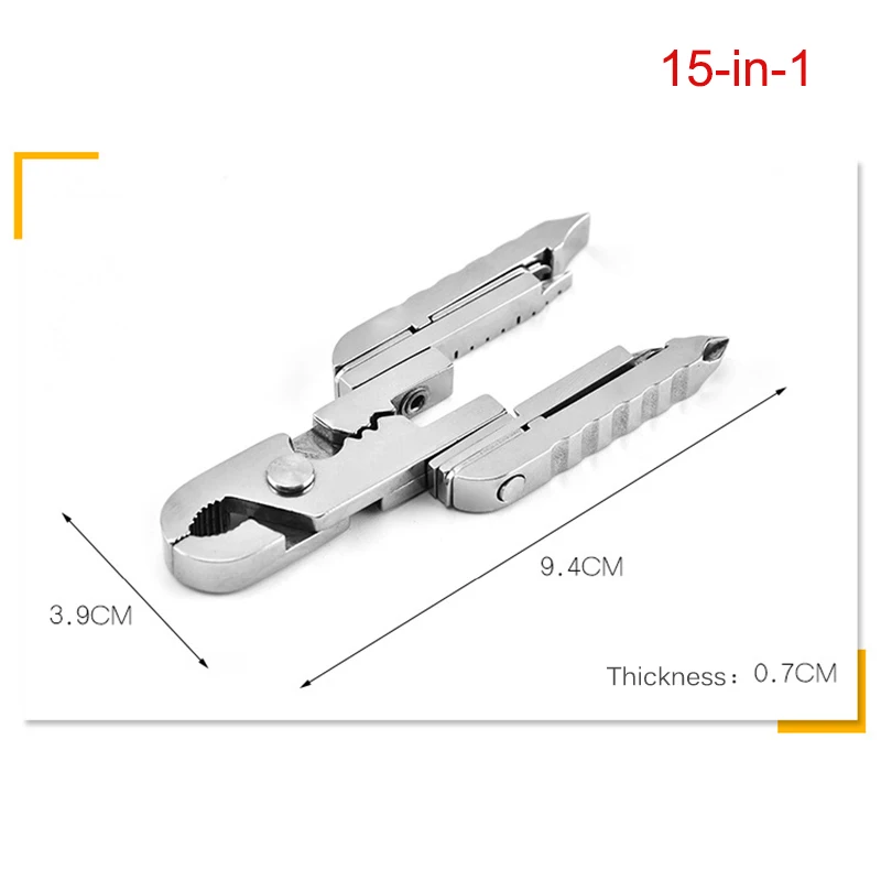 Pocket Multitools Plier Outdoor Mini Folding Muilti-functional Clamp Keychain Hiking Tool SMN88  Спорт и | Outdoor Tools -33025987794