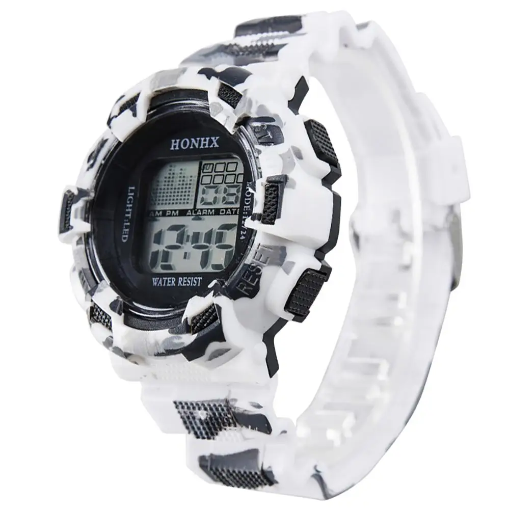 

Newest Fashion Men Electric Multi-functional Camouflage LED Digital Date Display Sports Wrist Watch