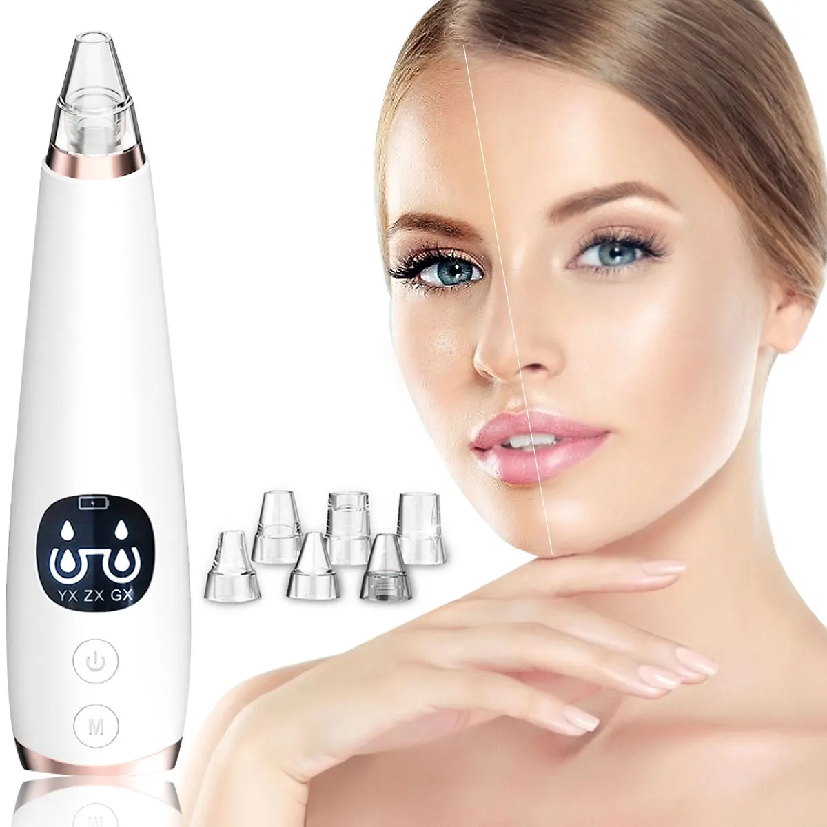 

Face Nose Acne Black Dot Pimple Blackhead Remover Electric Blackhead Vacuum Cleaner Pore Blackhead Skin Care Tools Machine