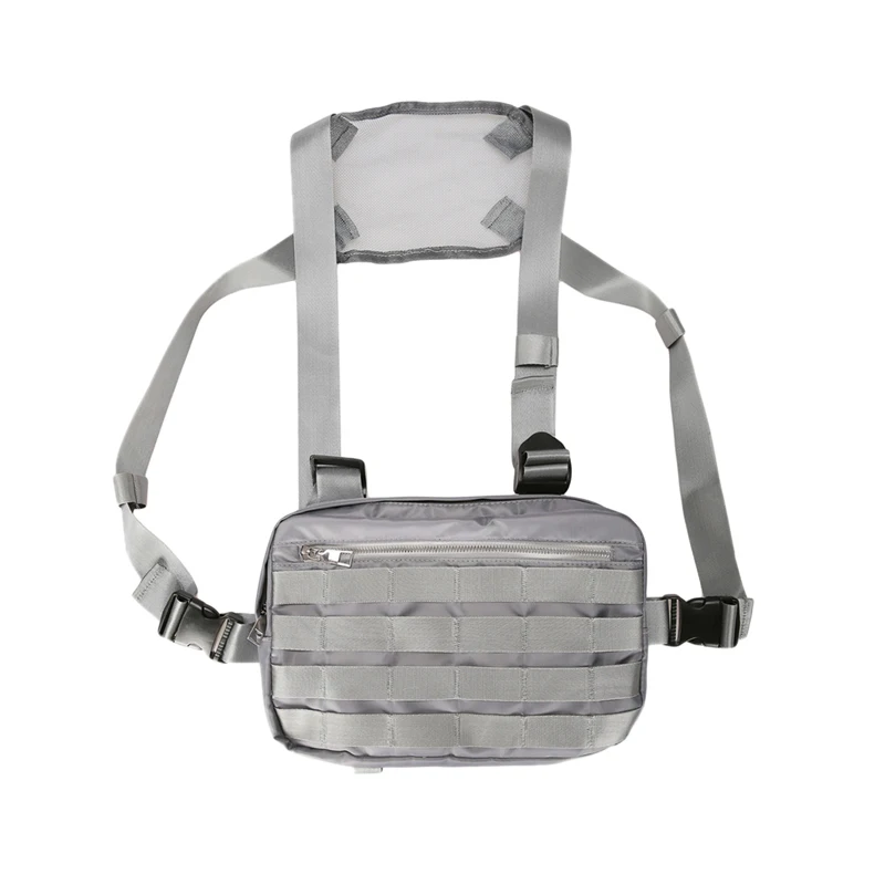 BEAU-Chest Rig сумки регулируемый карман хип-хоп Уличная функциональная нагрудная сумка через плечо
