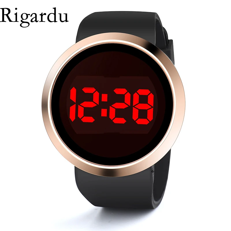 

Fashion Men Digital Watch Silicone Band Waterproof Touch Screen LED Watch Date Stopwatch Function Sport Watch Relojes Hombre #25