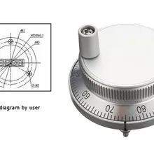 Импульсный генератор станка с ЧПУ рукоятка маховика комплект 5 в ручной импульсный генератор с ЧПУ 60 мм Поворотный энкодер электронное разрешение CPR 25100