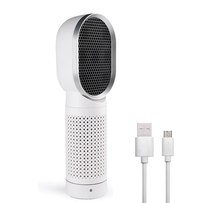 

Desktop Air Cleaner With True Hepa Filter - Portable Air Purifier Odor Allergies Eliminator For Smoke, Dust, Mold, Home, Offic