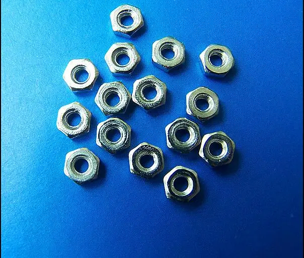 

M2 M2.5 M3 M4 M5 2MM 2.5MM 3MM 4MM 5MM hexagon nuts nickel plating