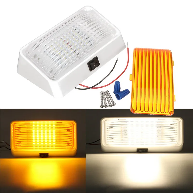 24 LED Roof Ceiling font b Interior b font Reading Dome Light For Camper font b