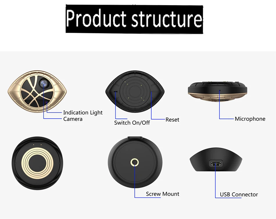 Smar Newest Magnetic WiFi Security DVR Camera Fashion Mini IP Camera 720P Motion Detection Recording (3)