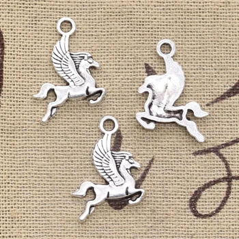 

30pcs Charms Pegasus Flying Horse 20x15mm Antique Bronze Silver Color Plated Pendants Making DIY Handmade Tibetan Jewelry