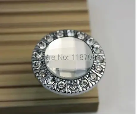 

Diamond Crystal Contemporary And Contracted Fashion Luxury Drawer Small Round Handle a Single Cabinet Shoe Ark Bucket Handle
