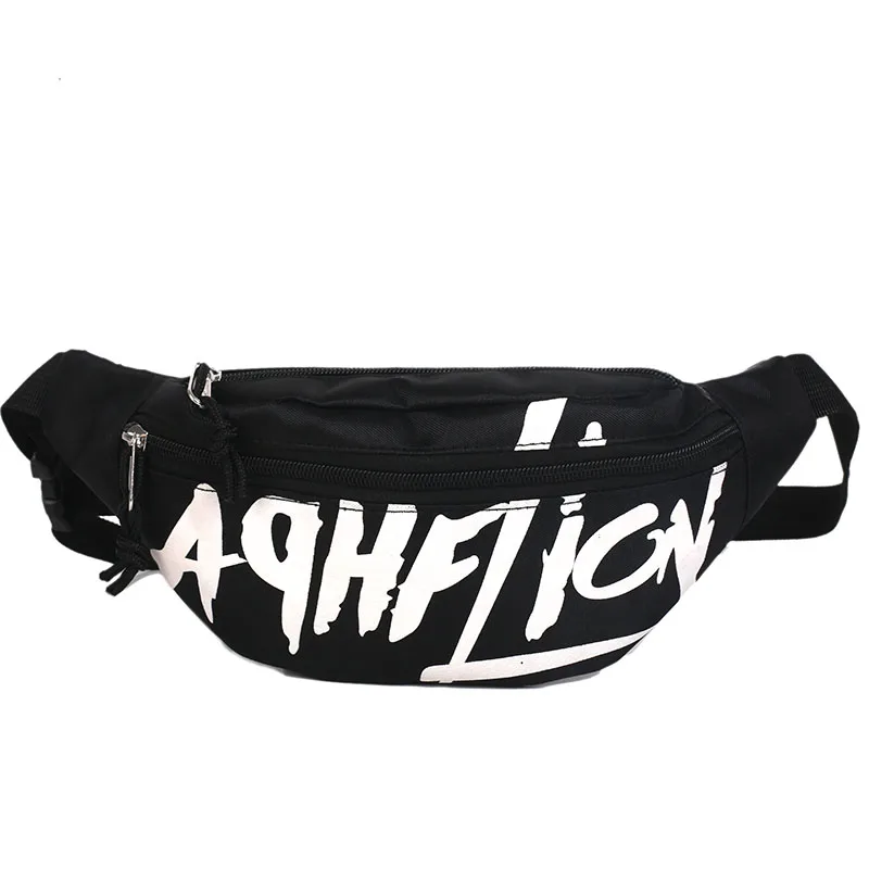 

Summer Korean Fashion Men Women Soft PU Leather Small Size Waist Bag Multifunctional Letter Printed Waist Packs Belt Bag004zh001