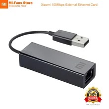 الأصلي Xiaomi USB الخارجية سريع إيثرنت بطاقة RJ45 مي USB2.0 إلى إيثرنت كابل LAN محول 10/100Mbps شبكة بطاقات لأجهزة الكمبيوتر المحمول