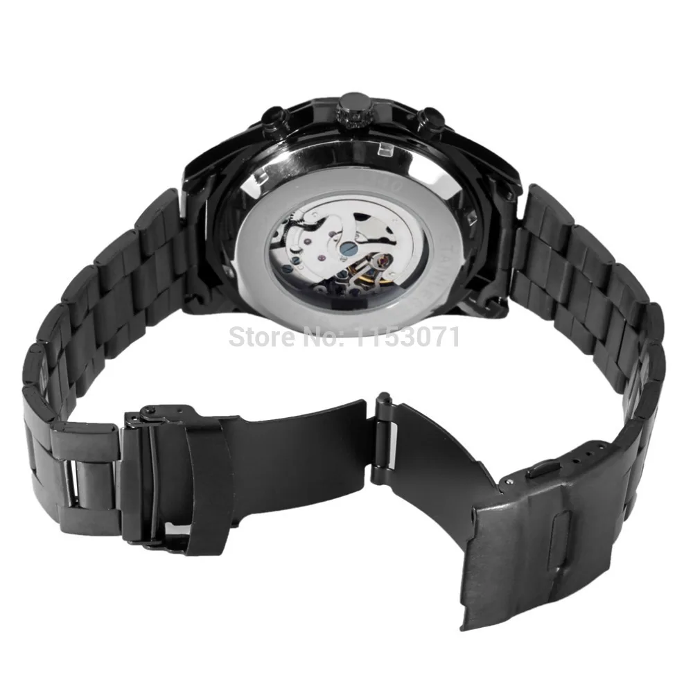 Часы Winner мужские модные лидер продаж автоматический браслет из нержавеющей