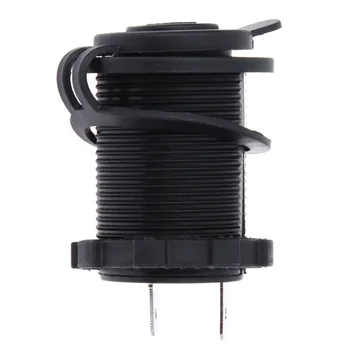 

12V Car Socket 120W Waterproof Black Motorcycle Auto Boat Tractor Accessory Cigarette Lighter Power Plug Outlet For Any DC12V
