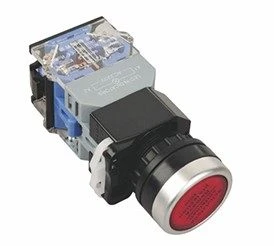 La38-11D Ac220v Led Indicator Lamp Dpst Momentary 22Mm Panel Cut Dia Push Button Switch 380V 10A light timer switch