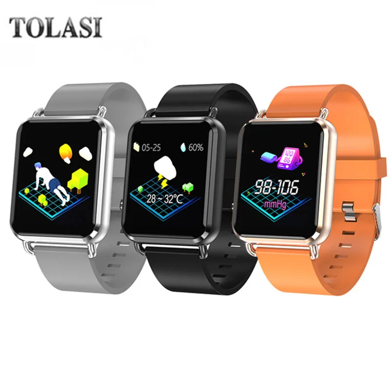 

TOLASI Q3 Smart watch Men Dynamic Blood Oxygen Pressure Pedometer Fitness Tracker Heart Rate APP Custom Dial Smartwatch