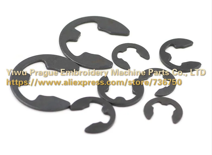 

100 pcs Hardware E-ring E Ring 2mm 2.5mm 3mm 3.5mm 4mm 5mm 6mm 7mm 8mm 9mm 10mm 12mm Embroidery machine spare parts store 736750