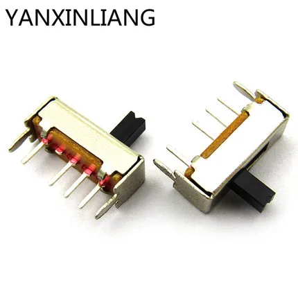 

10Pcs SS13D07G4 3 Position SPDT 1P3T 6 Pin PCB Panel Mini Vertical Slide Switch SS13D07VG4