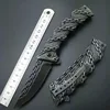 Складной нож Stonewash с цепочкой, тактические складные ножи с лезвием, уличные инструменты, ножи высшего качества для вырезания из нержавеющей ... ► Фото 1/6