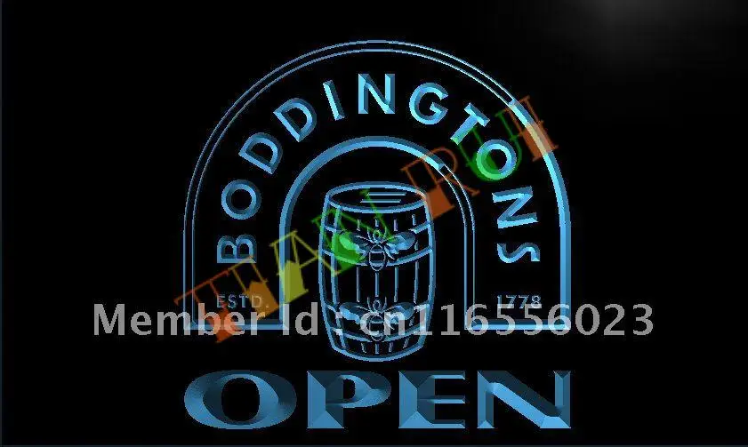 

LA662- Boddingtons Beer OPEN Bar LED Neon Light Sign