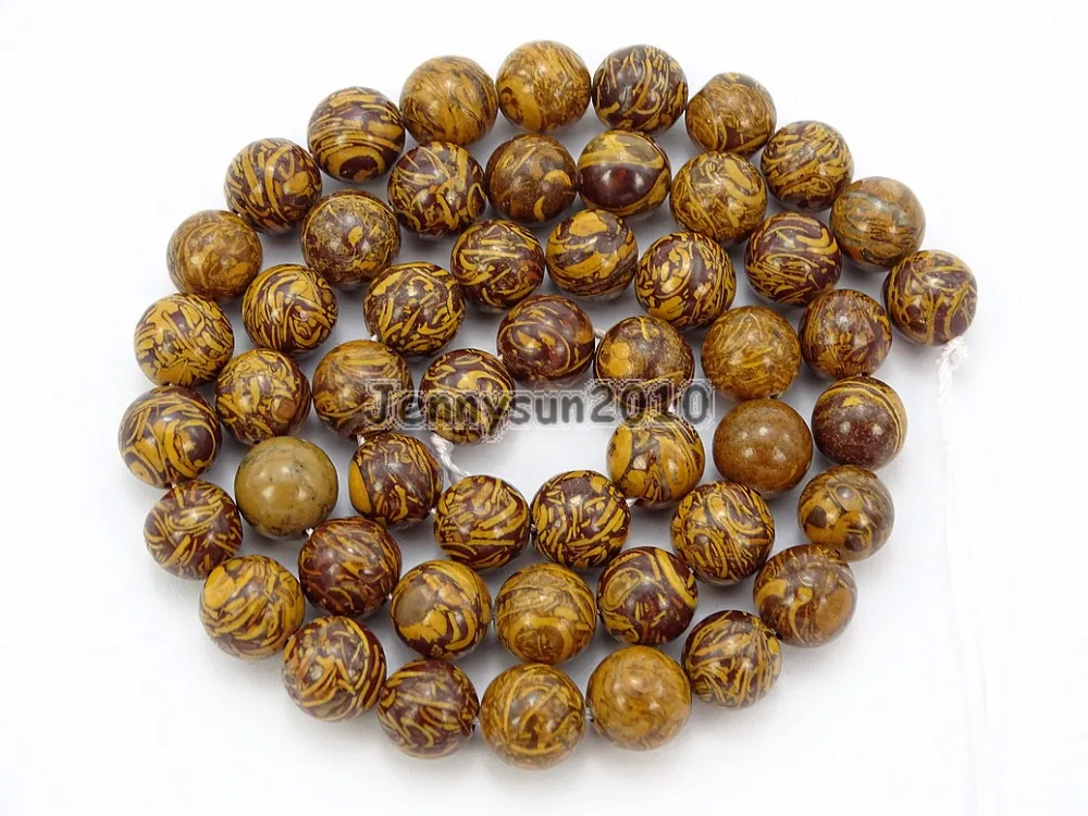 

Natural Elephant Skin Jas-per 8mm Gems Stones Round Ball Loose Spacer Beads 15'' 5 Strands/ Pack