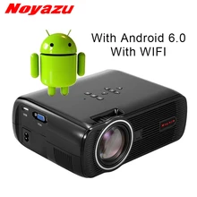 NOYAZU New BL80 Smart Android 6.0 WIFI Portable HD LED TV Projector 3D for home theater LCD projector video projector beamer