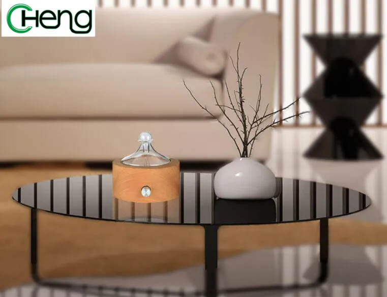 

LED light portable wood grain expansion machine negative ion oil diffuser humidifier expansion incense aromatherapy machine