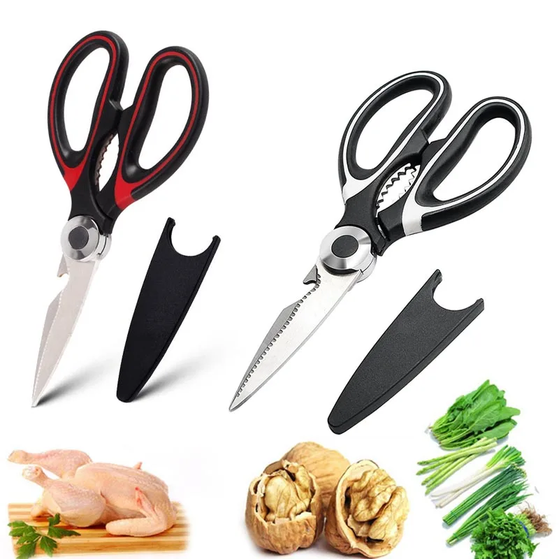 Newest 2018 Multifunctional Kitchen Shears Scissors Ultra Sharp Stainless Steel for Chicken Poultry Fish Q Newest 2018 Multifunctional Kitchen Shears Scissors Ultra Sharp Stainless Steel for Chicken Poultry Fish Q