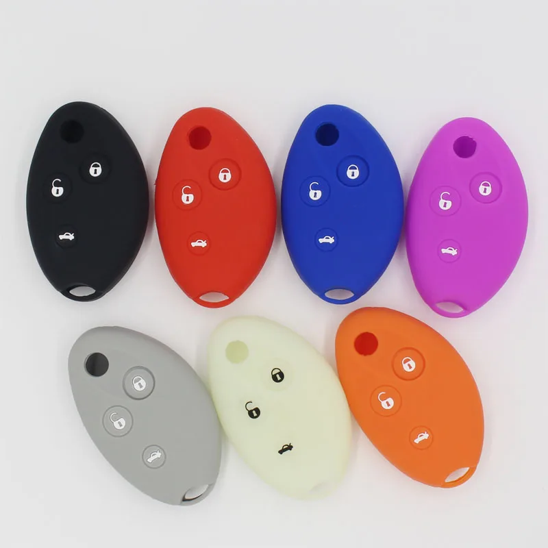 

Silicone rubber car key case cover set holder For Citroen Xsara Picasso C8 C5 Berlingo 3 button Remote key case