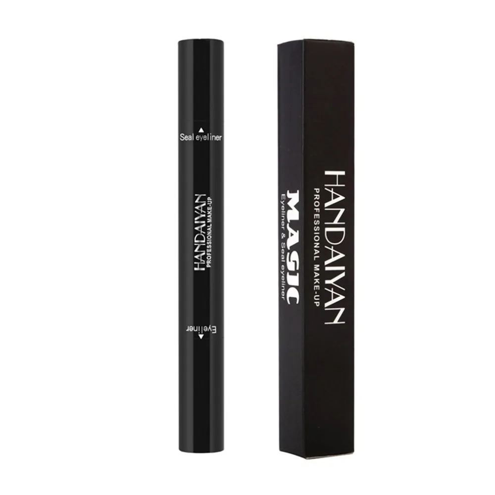 HANDAIYAN 2 in 1 Double Side Black Smooth Eyeliner & Seal Eyeline Stamp