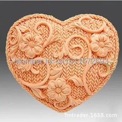 

New sweet heart 3D silicone soap molds cake chocolate molds for the kitchen cake decorating Sugarcraft FM177