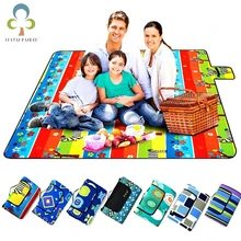 Складной, уличный, для кемпинга коврик для пикника, покрывало, подстилка, простынь для ползающих малышей клетчатое Одеяло Водонепроницаемый влагостойки Одеяло коврик GYH