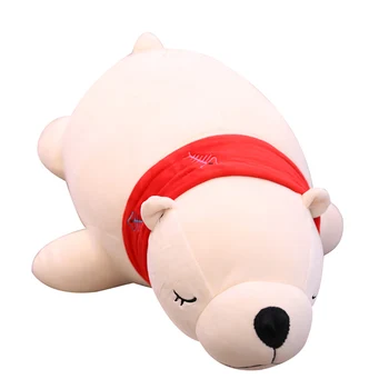 

OEM Custom Cheap Animal Plush Toys Polar Bear Plush Sea Bear With Scarf