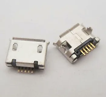 

500pcs 7.2MM Spacing Type Micro usb Port Phone Charging Connector Long Pins Micro Phone Power Connector