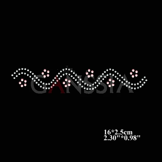 12 шт./лот новейшая волна с цветочным мотивом стразы горячей фиксации для юбки